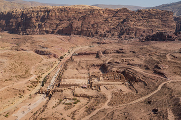 panorama a Petra, Giordania