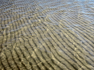 Underwater dunes of the shallow waters near beach. 
Shot in Bushehr, Iran