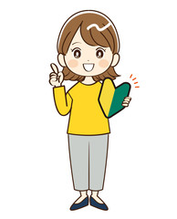 女性、初心者、説明