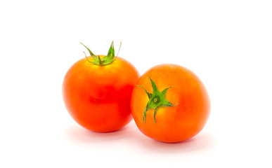 tomatoes isolate on white background.