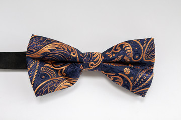 bow tie with patterns on a white background