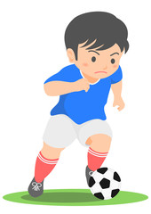 サッカー　ドリブル