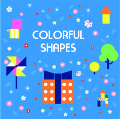 Colourful shapes toys spring gifts