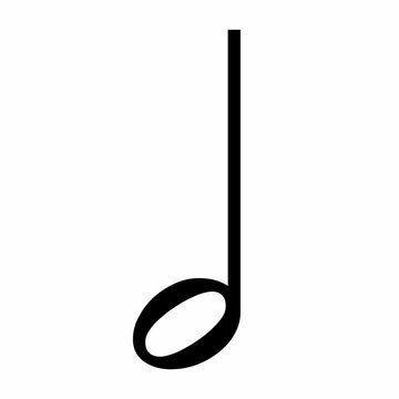 Half music note icon