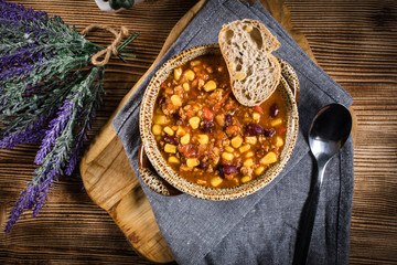 Mexican chili con carne.