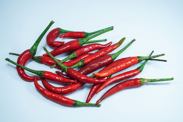 Red chili peppers pattern texture background.