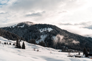 ski resort in the alps