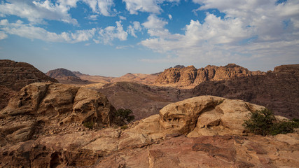 panorama a Petra, Giordania