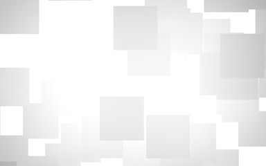 White abstract background. Misty backdrop with grey squares. 3D illustration