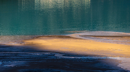 lake Louise nature scenery inside Banff National Park, Alberta, Canada