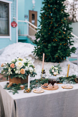 christmas table setting