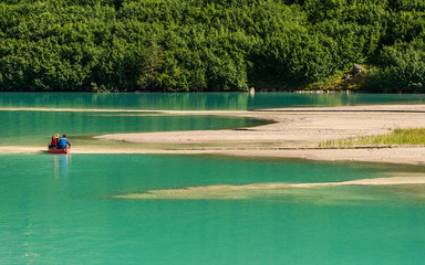 lake louise nature scenery inside Banff National Park, Alberta, Canada