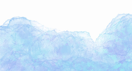 Blue watercolor background for your design, watercolor background concept, vector.