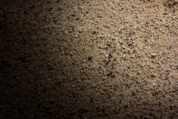 Closeup Brown water sand for background