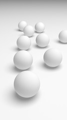 White abstract background. Lowpoly backdrop. Crumpled paper. 3D illustration