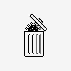 COVID-19 Coronavirus awareness - Trash coronavirus icon ans symbol 