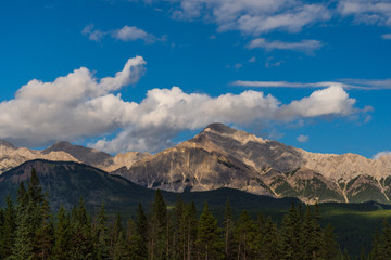 nature view around lake Louise, Banff National Park, Alberta, Canada