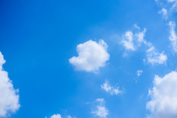 blue sky with cloud in bright morning.