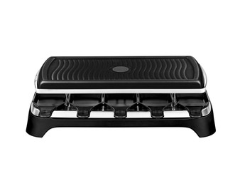 black electric grill isolated on white 