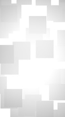 White abstract background. Misty backdrop with grey squares. 3D illustration
