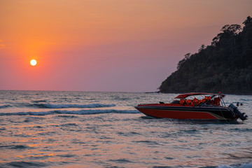 Sunset at Ko Kood, Trat province, Thailand.
