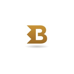b letter logo design vector template