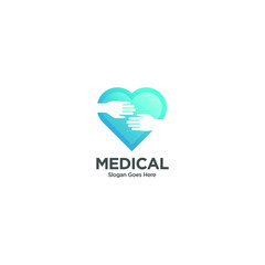 Medical pharmacy logo design template. Healthy Care Vector Logo Template. Medical health care logo design template