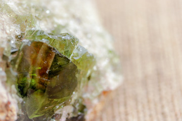 raw mineral water emerald stone, jewel, fossils