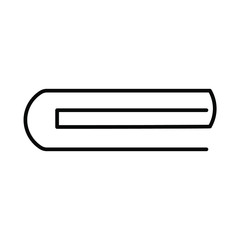 
paper clip icon on a white background. Simple vector illustration