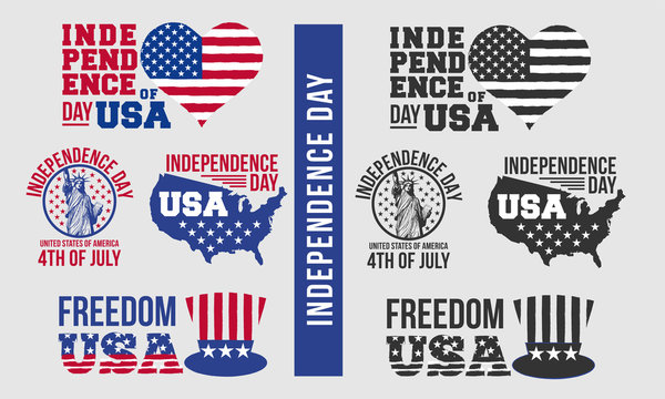 USA independence Day event vector