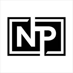 initials N and P logo. Letter N and P logo design template © arti_studio