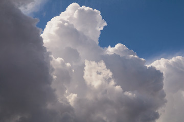 Obraz premium Volumetric clouds, thunderclouds