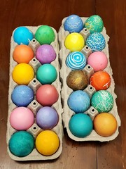 colorful easter eggs