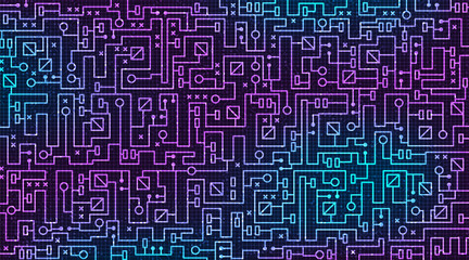 Modern Circuit board Technology background,security and electronic concept,vector.