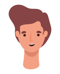 Isolated avatar man cartoon vector design