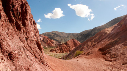 red rocks in the desert