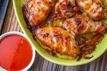 Baked chicken wings