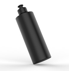 Blank Plastic bottle with Push Pull Bottle Cap for mock up and branding, 3d render illustration.