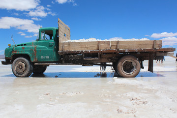 truck in the salt