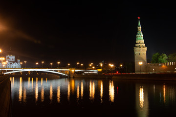 Obraz premium photo of Moscow at night
