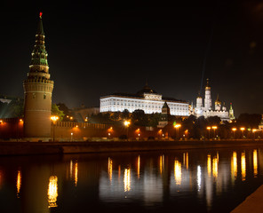 Obraz premium photo of Moscow at night