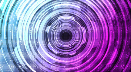 Purple Cyber Warp Technology Background,Hi-tech Digital and security Concept design,Free Space For text in put,Vector illustration.