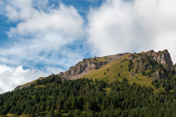 photo of mountains in Dombai Russia