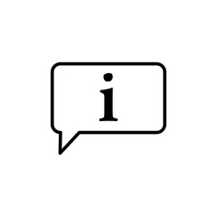 Information Sign Icon Design Vector Template