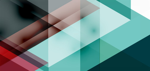 Geometric abstract background, mosaic triangle and hexagon shapes. Trendy abstract layout template for business or technology presentation, internet poster or web brochure cover, wallpaper