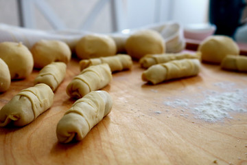 Mutaki oriental sweets on a wooden board