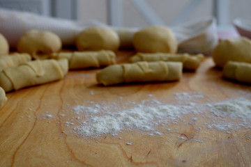 Mutaki oriental sweets on a wooden board
