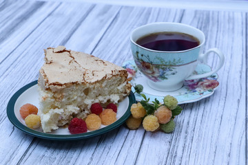 cake with coffee