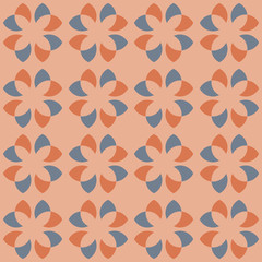 Clear geometric forms. Abstract vector seamless pattern.