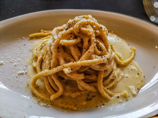 Pasta dish, Pici cheese and pepper